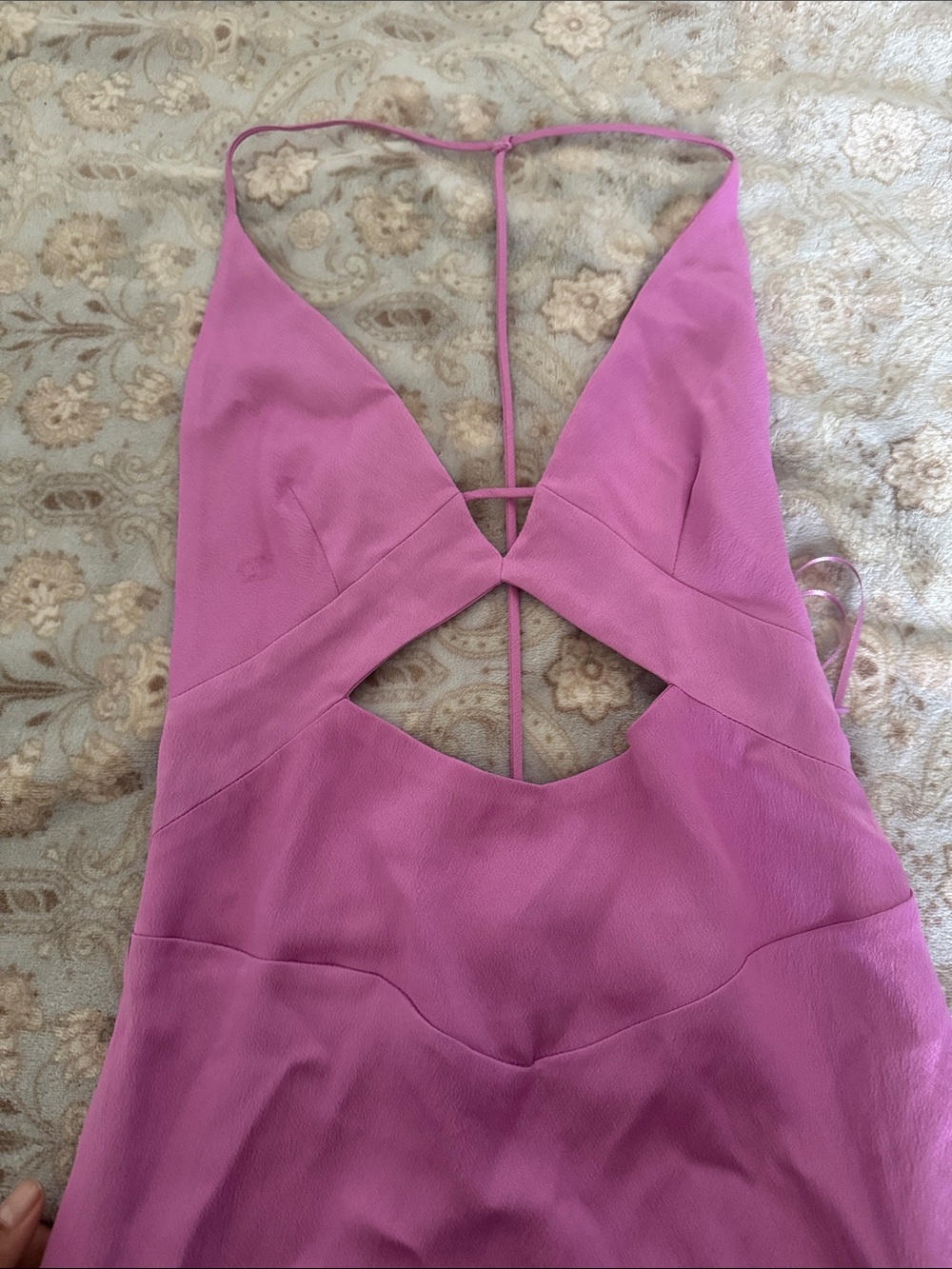 Zara Pink Backless Cutout Dress